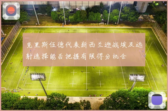 克里斯伍德代表新西兰迎战埃及远射选择能否把握有限得分机会